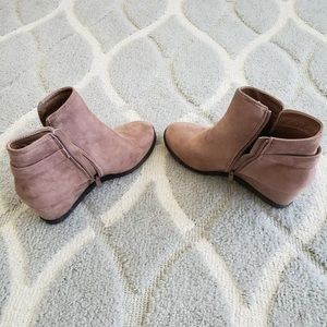 Women ankle bootie wedges